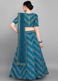 Blue Tapeta Silk Lehenga Choli with Sequin Work