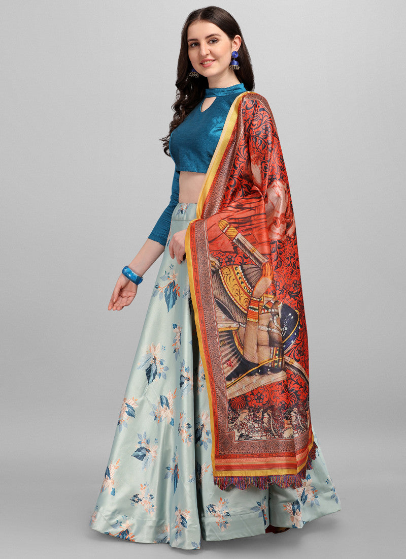 Buy Blue Velvet Embroidered Full Flared Lehenga Wedding Wear Online at Best  Price | Cbazaar