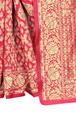 Rani Litchi Silk  With Jacquard Jari Work