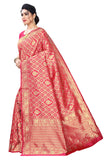 Rani Litchi Silk  With Jacquard Jari Work