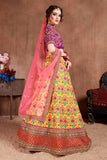 Bridal Wear Lehenga Choli With Heavy Embroidery And Stone Work