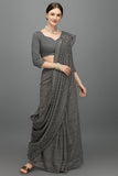 Grey Colour With Fancy Stone Work Saree