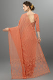 Juicy Orange With Stone Work Fancy Saree