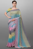 Party Wear Thread Work Viscose Yarn Saree