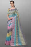 Party Wear Thread Work Viscose Yarn Saree