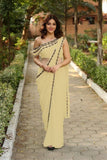 Beige Color Georgette Saree