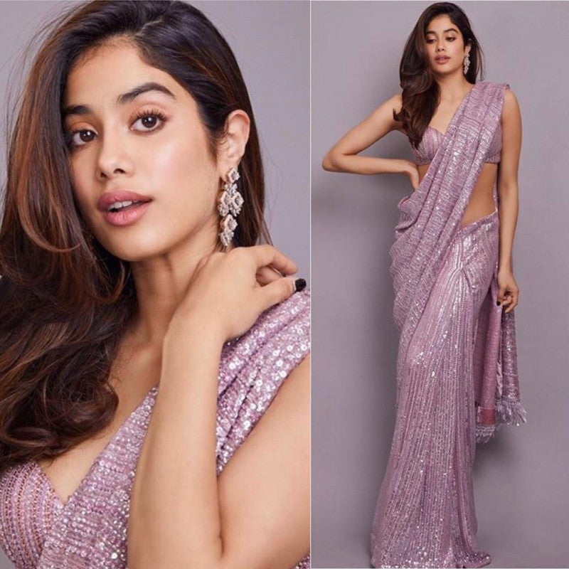 Aza - The beautiful Janhvi Kapoor looks stunning in @Torani's custom Ecru  doria high slit lehenga on the cover story of ELLE India. ⁣⁣⁣Visit Aza  stores in Mumbai and Delhi or shop