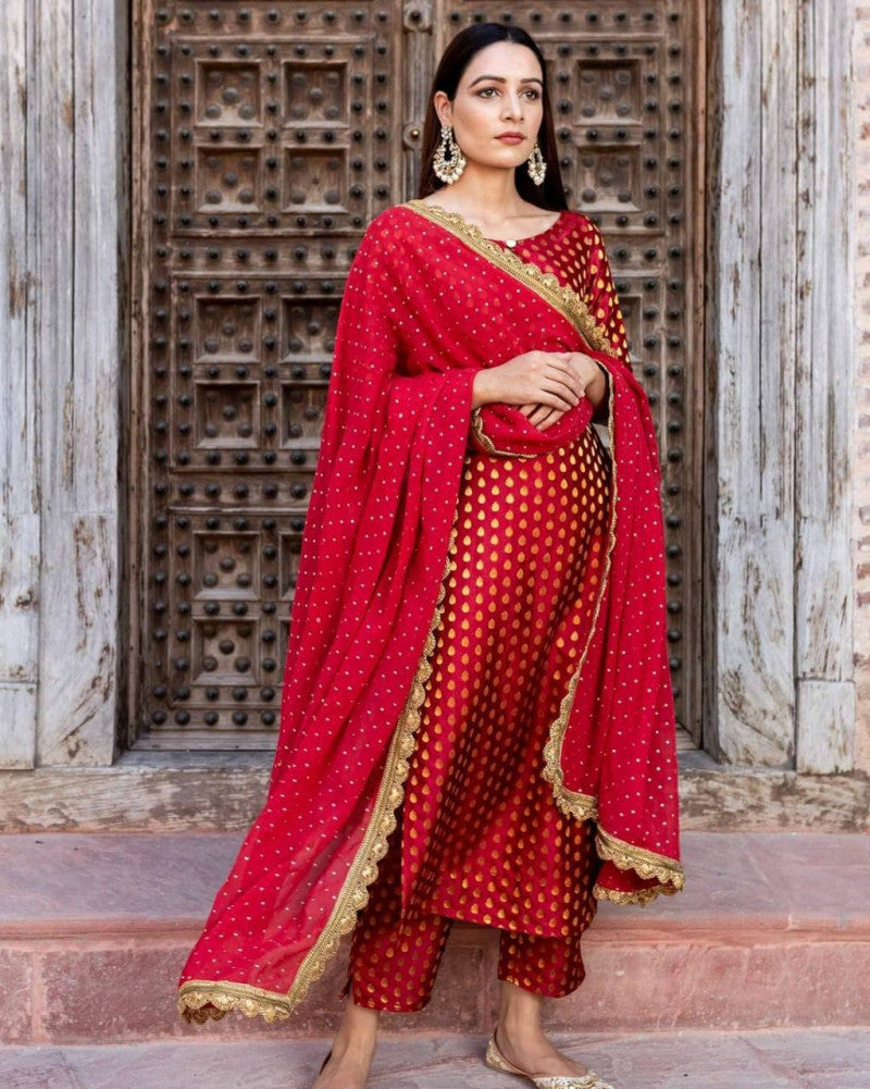 Details more than 244 red white salwar suit best