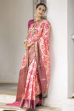 Pretty Pink Fancy And heavy Designer Pallu