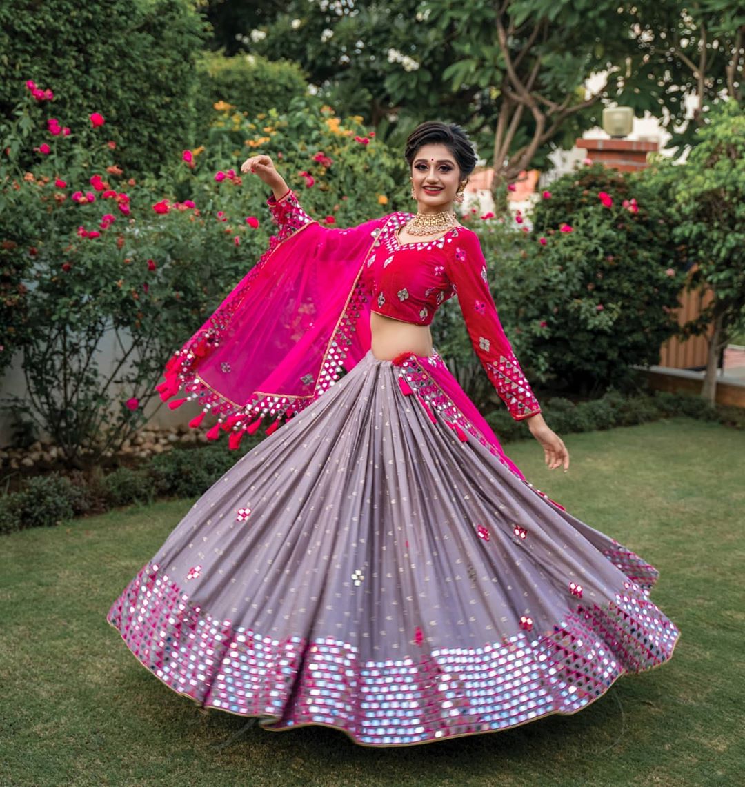 Pink Foil Mirror Work Lehenga Choli for Women Designer Party Wear Lengha  Choli Indian Wedding Wear Lehenga Choli Bridesmaids Lehengas Dress - Etsy