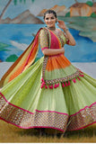 Party Wear Lehenga With Real Mirror Work With Designer Choli And Dupatta