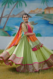 Party Wear Lehenga With Real Mirror Work With Designer Choli And Dupatta