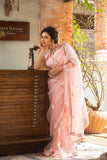 Designer Organza Saree With Designer Lace Work