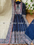 New Long Kuri With Pent With Length Dupatta And Heavy Material Work
