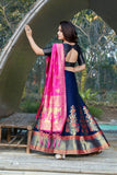 Designer Banarasi Lehenga With Designer Choli And Dupatta