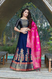 Designer Banarasi Lehenga With Designer Choli And Dupatta