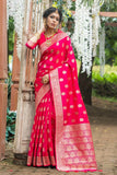 Self Designed Banarasi Silk Saree