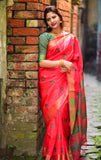 Floral printed Banglori Silk Saree