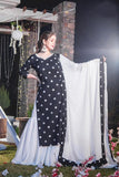 Party Wear Georgette Top And Sharara With Dupatta For Women