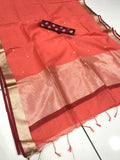 Rich Pallu Saree  With Exclusive Borcade Design Blouse