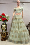 Designer Party Wear  Heavy Sequence & Lace Work Lehenga Choli With Dupatta