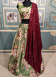 Printed Lehenga Choli in Heavy Soft Silk