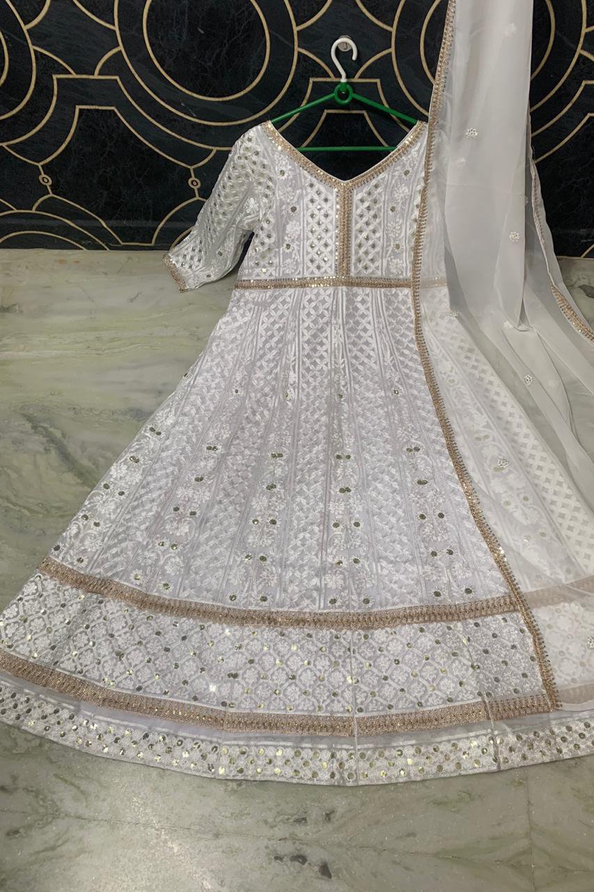 Amazon.com: The kurti bazaar Wedding Wear Beautiful Designer Stitched Heavy  Worked Salwar Kameez Anarkali Gown Dupatta Suits (Choice -3, Unstitch) :  Clothing, Shoes & Jewelry