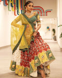 Garba Special Lehenga Choli, Heavy Butter silk With Digital Print Lehenga Choli, Chaniya Choli, Lehenga Choli, Print Lehenga Choli, Bandhani