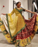 Garba Special Lehenga Choli, Heavy Butter silk With Digital Print Lehenga Choli, Chaniya Choli, Lehenga Choli, Print Lehenga Choli, Bandhani