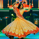 Sangeet Lehenga Dress, Indian Gujrati Lehenga, Navratri Lehanga With Dupatta and Blouse, Traditional Ghagra Choli For Women, Festival Dress