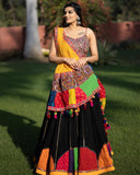 Navratri Special Lehenga Choli, Multi Color Lehenga Choli, Degital Printed Lehengas, Gujrati Lehenga, Traditional Lehenga, Chaniya Choli