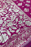 Banarasi Silk Woven Saree With Heavy Pallu For Women